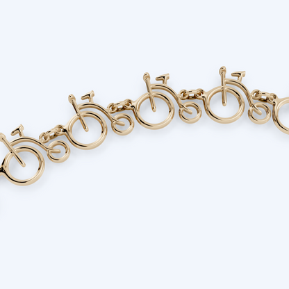 Penny F Bracelet 375 Yellow Gold
