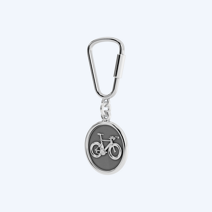 Road Bicycle Disc keyring   925 Silver
