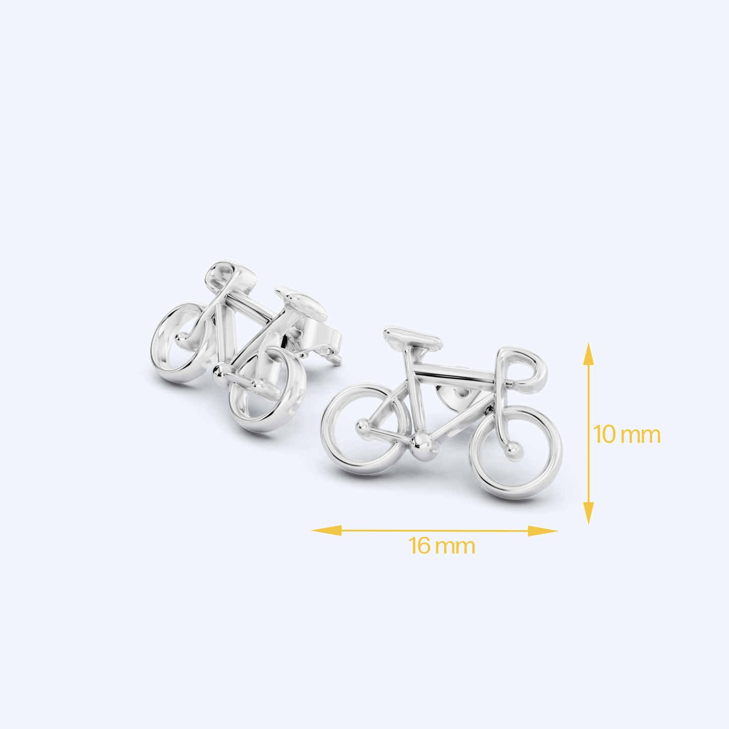 Road Bicycle Studs 925 Silver