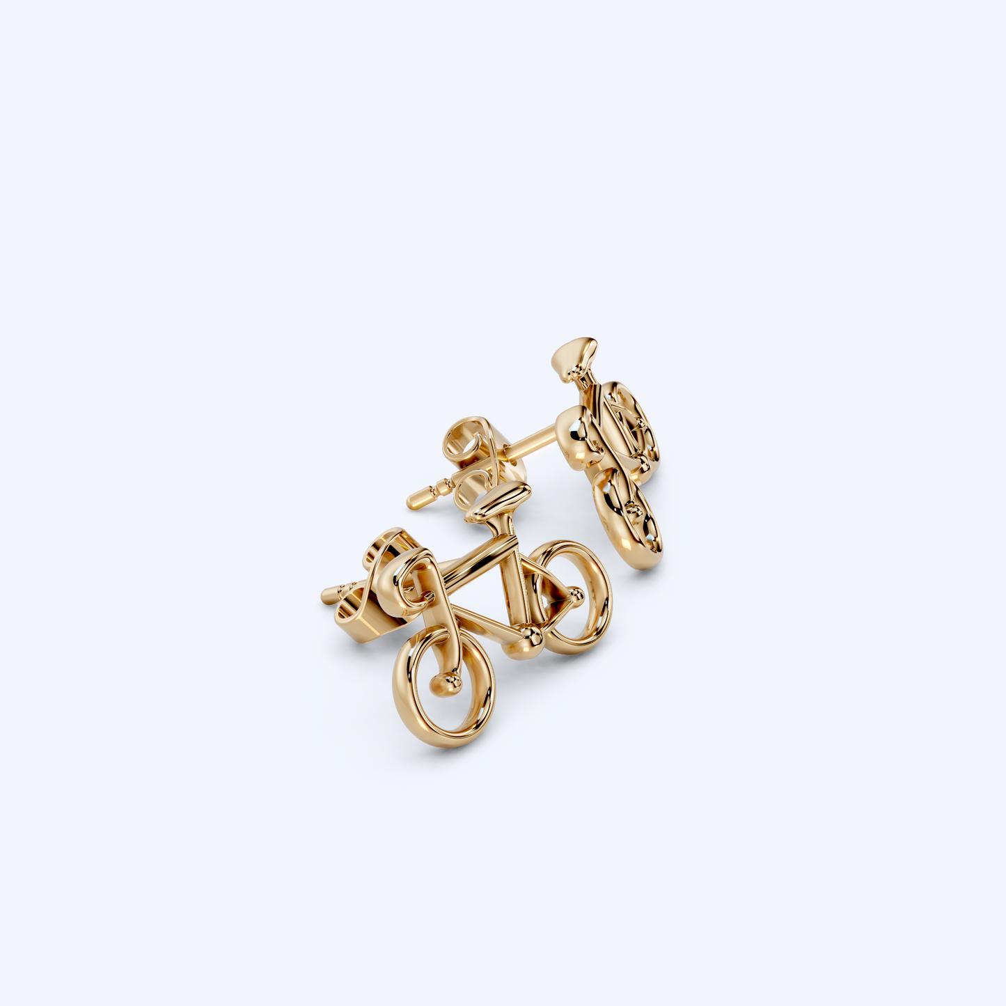 Road Bicycle Studs 375 Yellow Metal