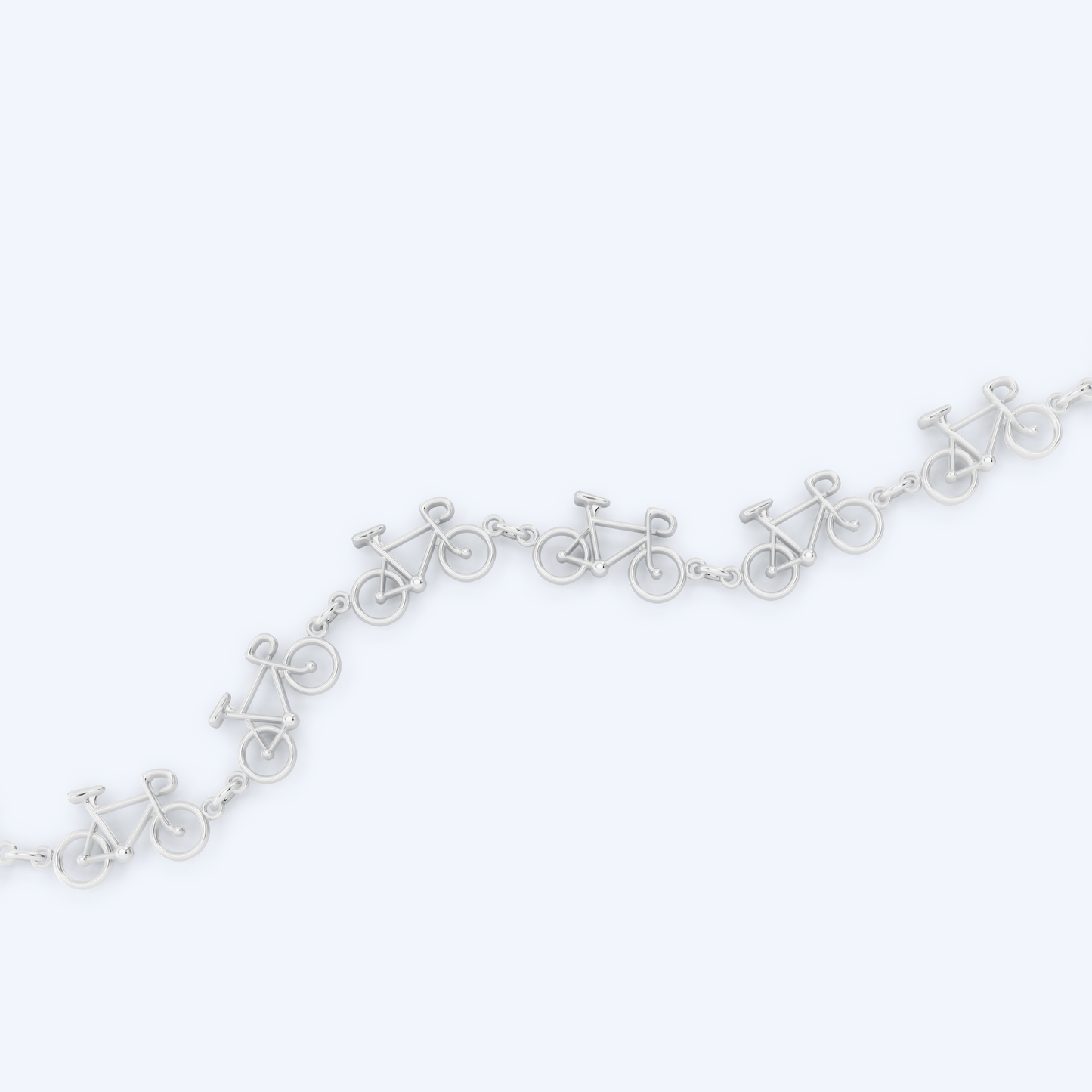 Road Bicycle Bracelet 925 Silver