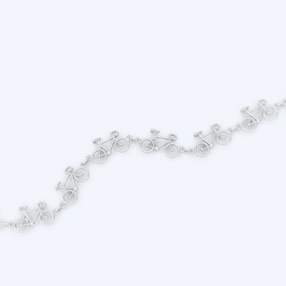 Road Bicycle Bracelet 925 Silver