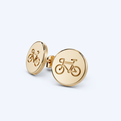 Road Bike Simple Disc Studs 375 Yellow Gold