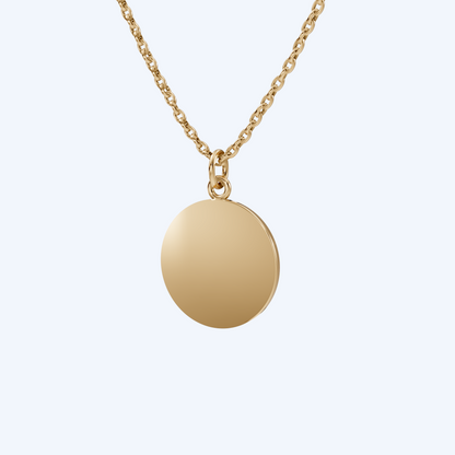 Road Bike Simple Disc Pendant 375 Yellow Gold