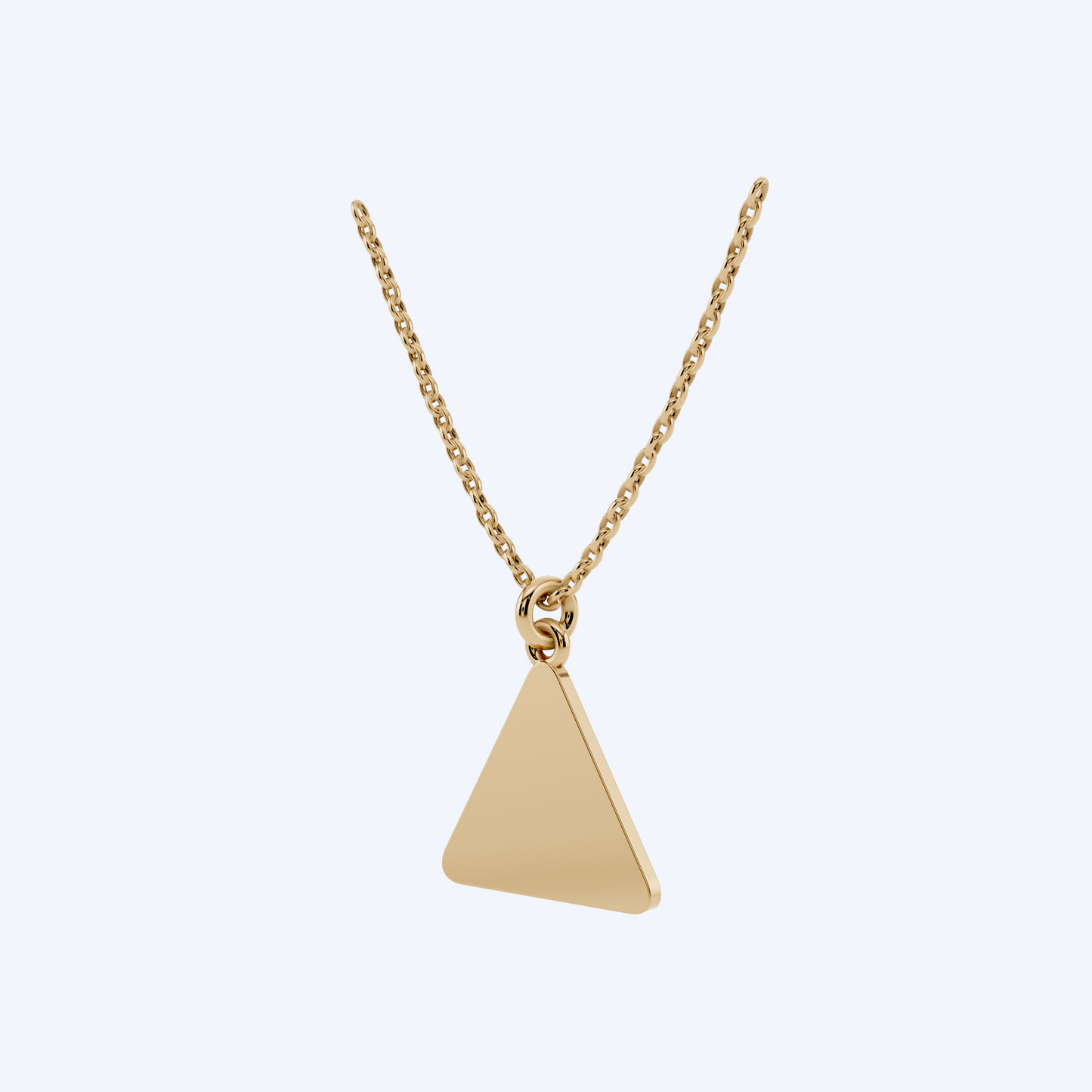 Warning Cyclist Pendant 375 Yellow Gold
