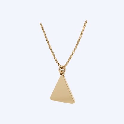 Warning Cyclist Pendant 375 Yellow Gold