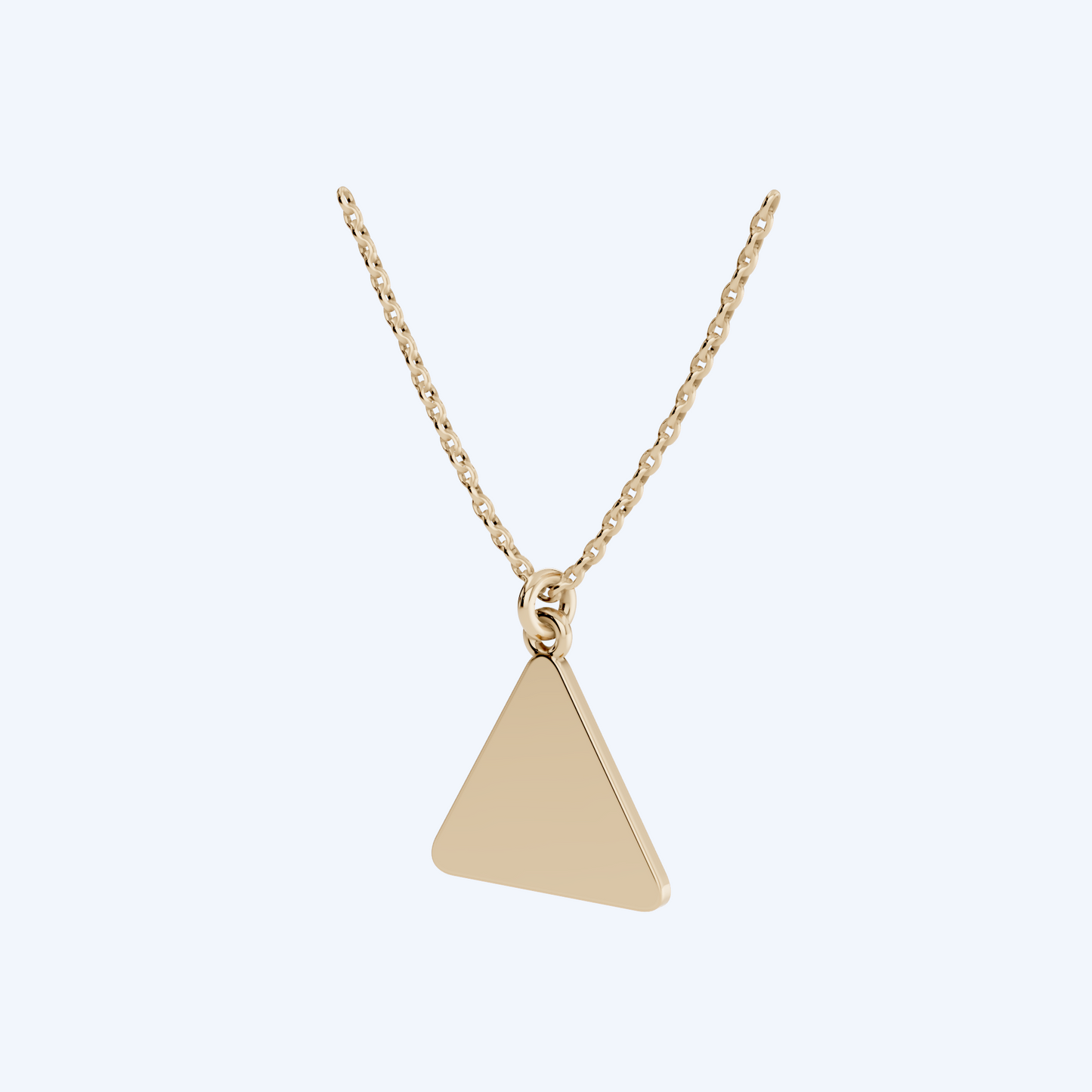 Warning Cyclist Pendant 375 Yellow Gold