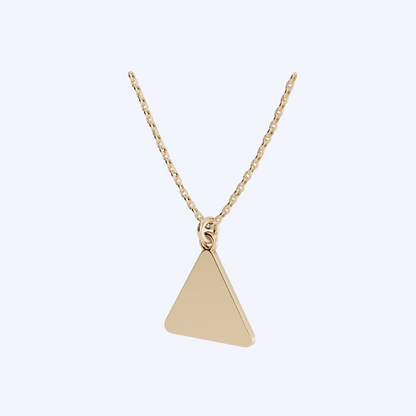 Warning Cyclist Pendant 375 Yellow Gold