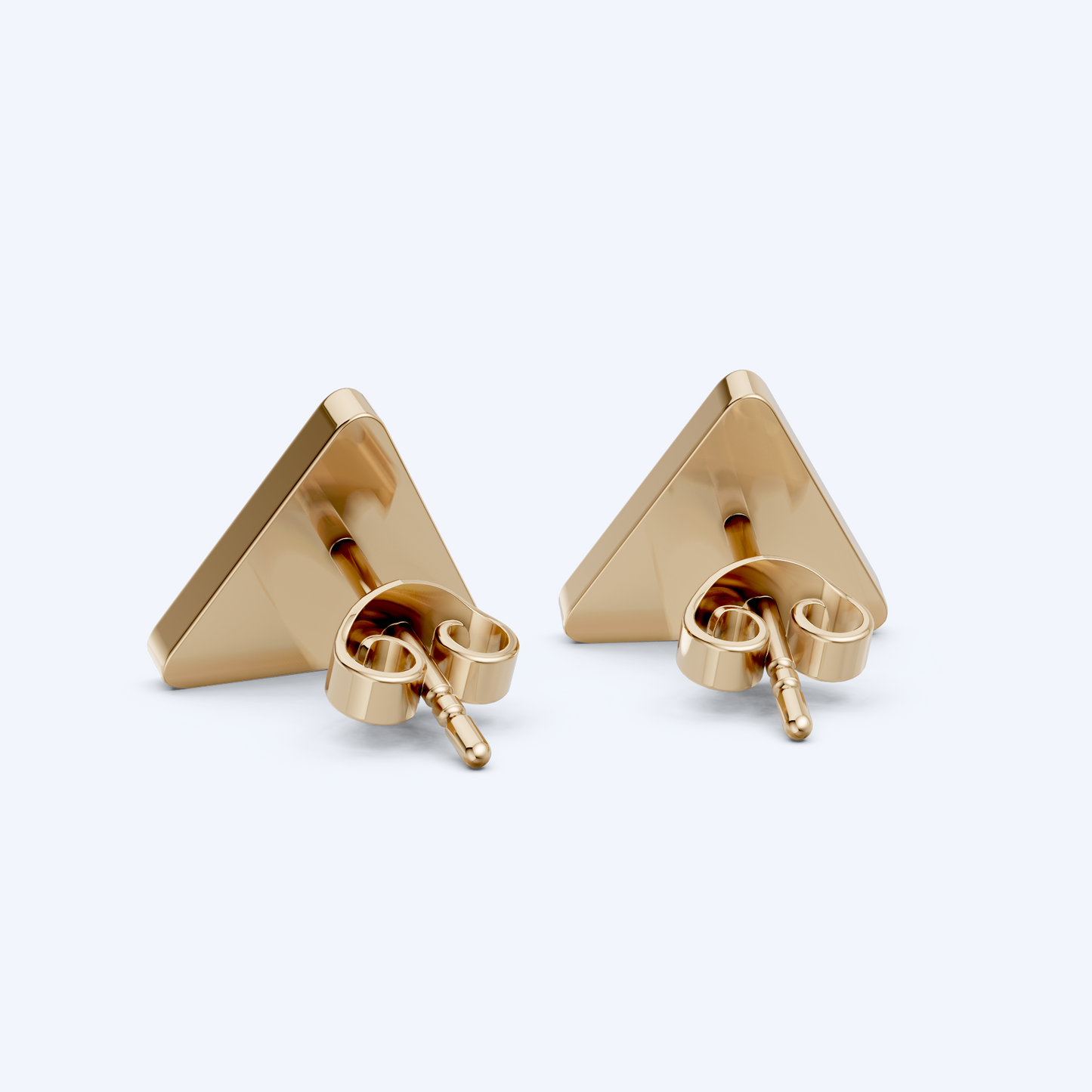 Cyclist Warning Studs 375 Yellow Gold