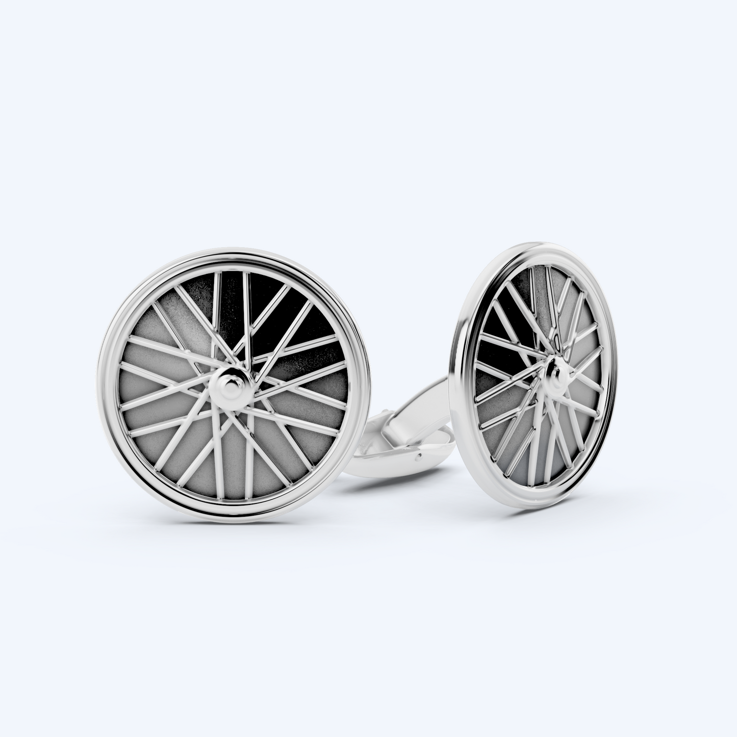 Wheel Cufflinks 925 Silver