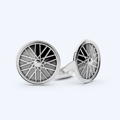 Wheel Cufflinks 925 Silver
