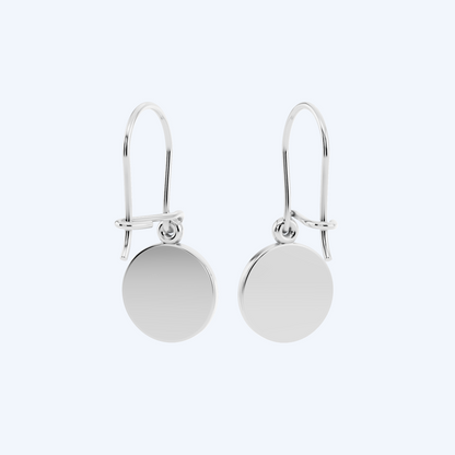Wheel Drop Earrings 925 Silver