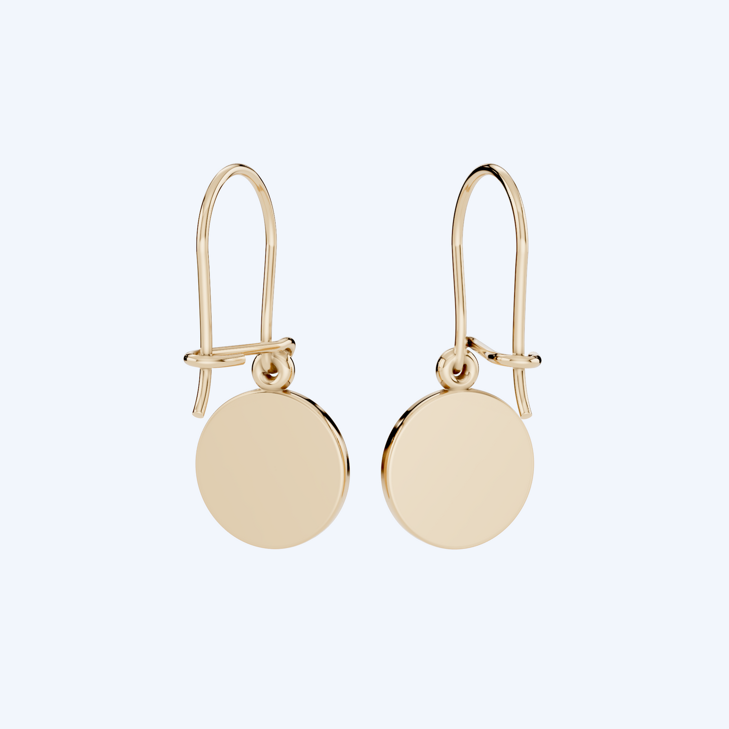 Wheel Drop Earrings 375 Yellow Gold