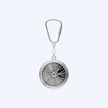 Wheel Keyring 925 Silver