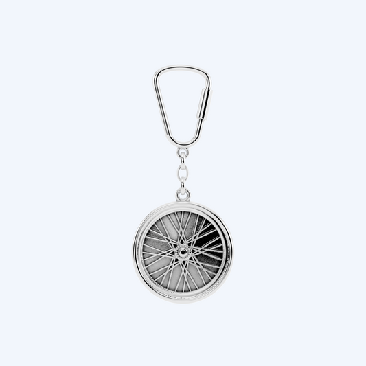 Wheel Keyring 925 Silver
