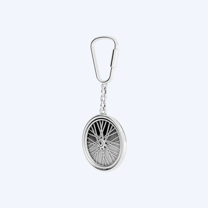 Wheel Keyring 925 Silver