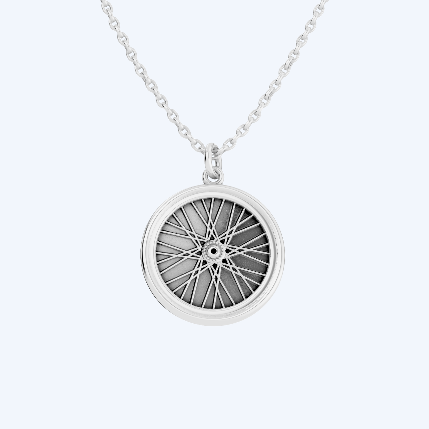 Wheel Pendant   925 Silver