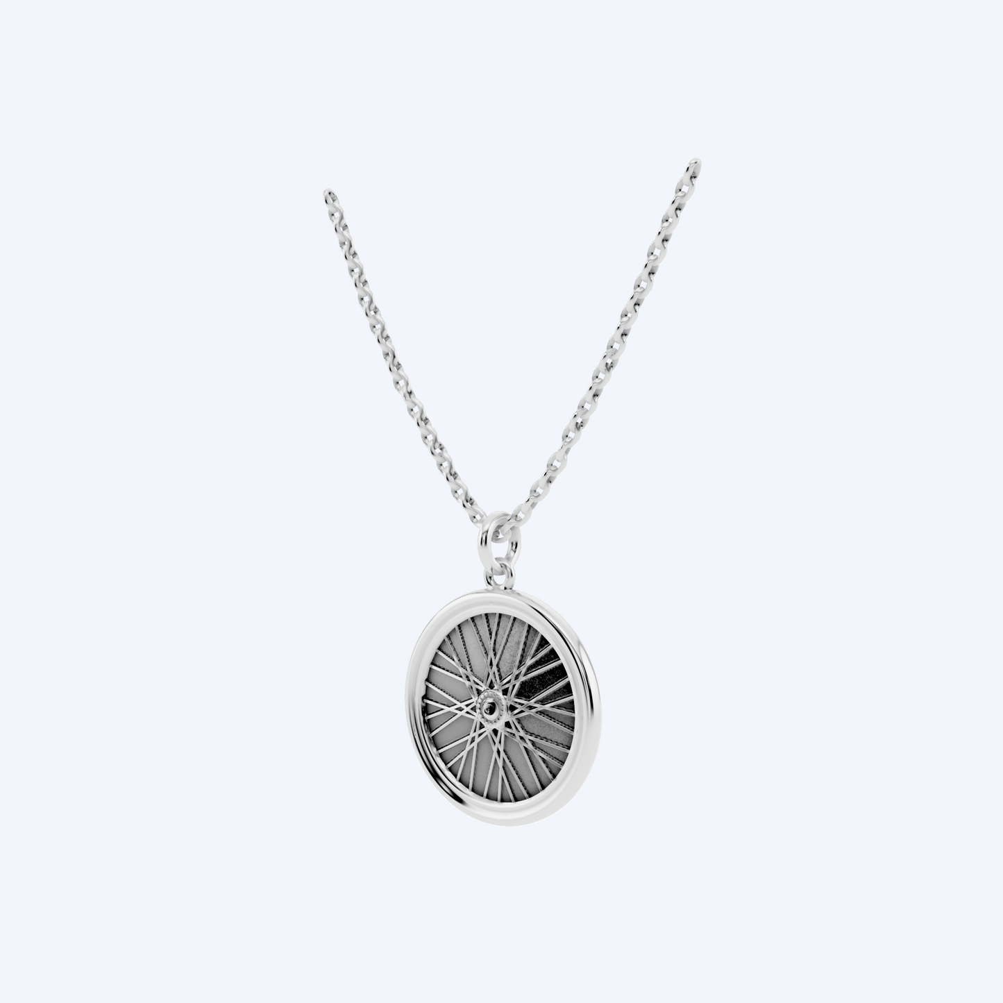 Wheel Pendant   925 Silver